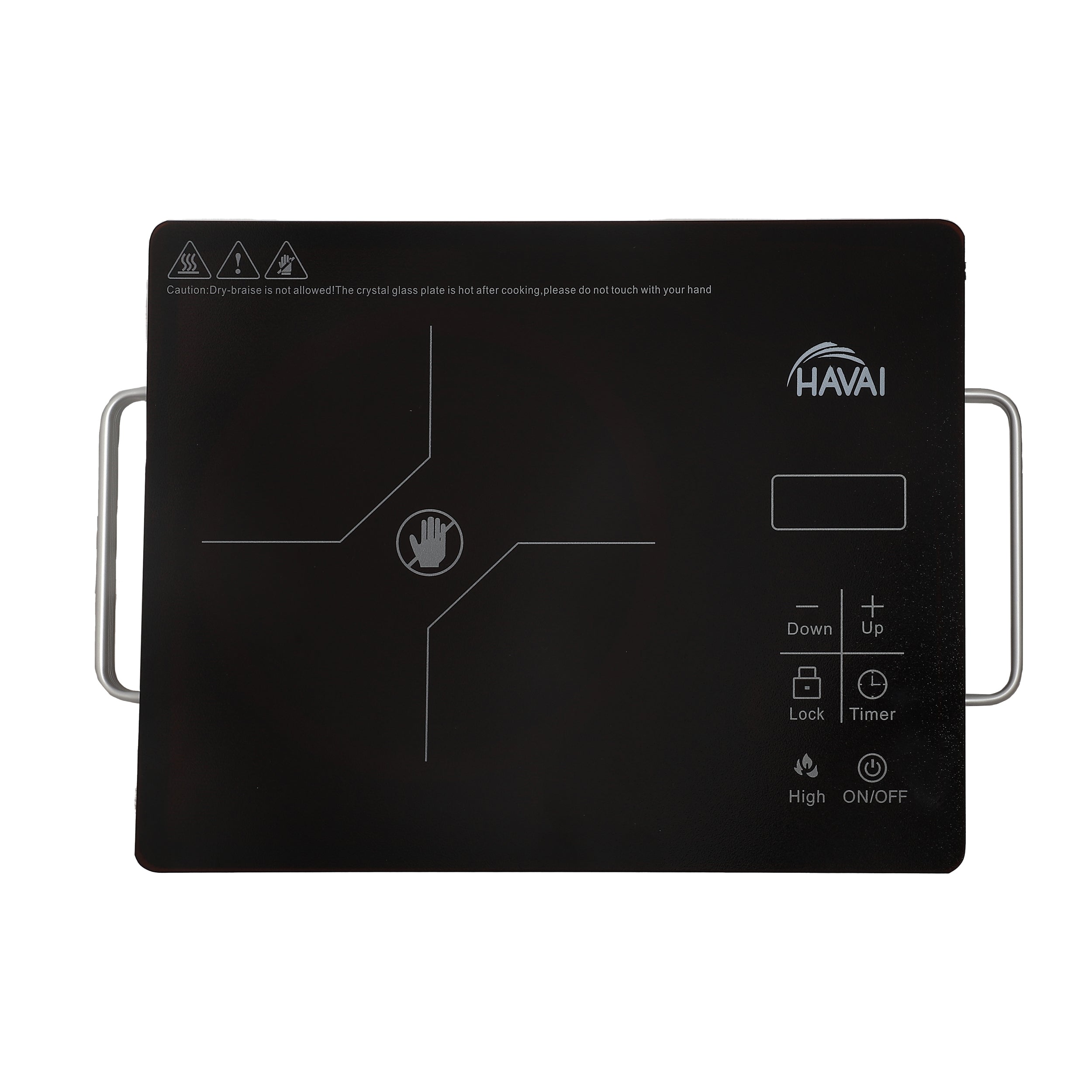 HAVAI Infrared Induction Cooktop | 2000W | Touch Functions with LED Display | All Utensil Type Usable like Steel |