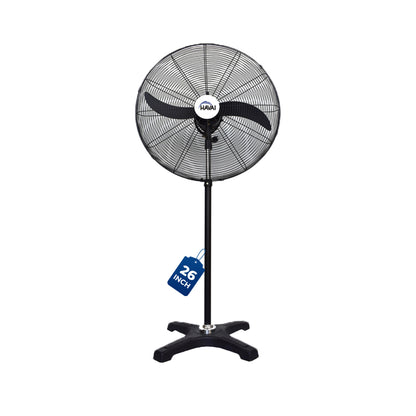 HAVAI BLDC Pedestal Fan 26 inch, 50% Savings on Electricity, High Velocity, Heavy Duty Metal for Industrial, Commercial and Residential Use, Assembly Included