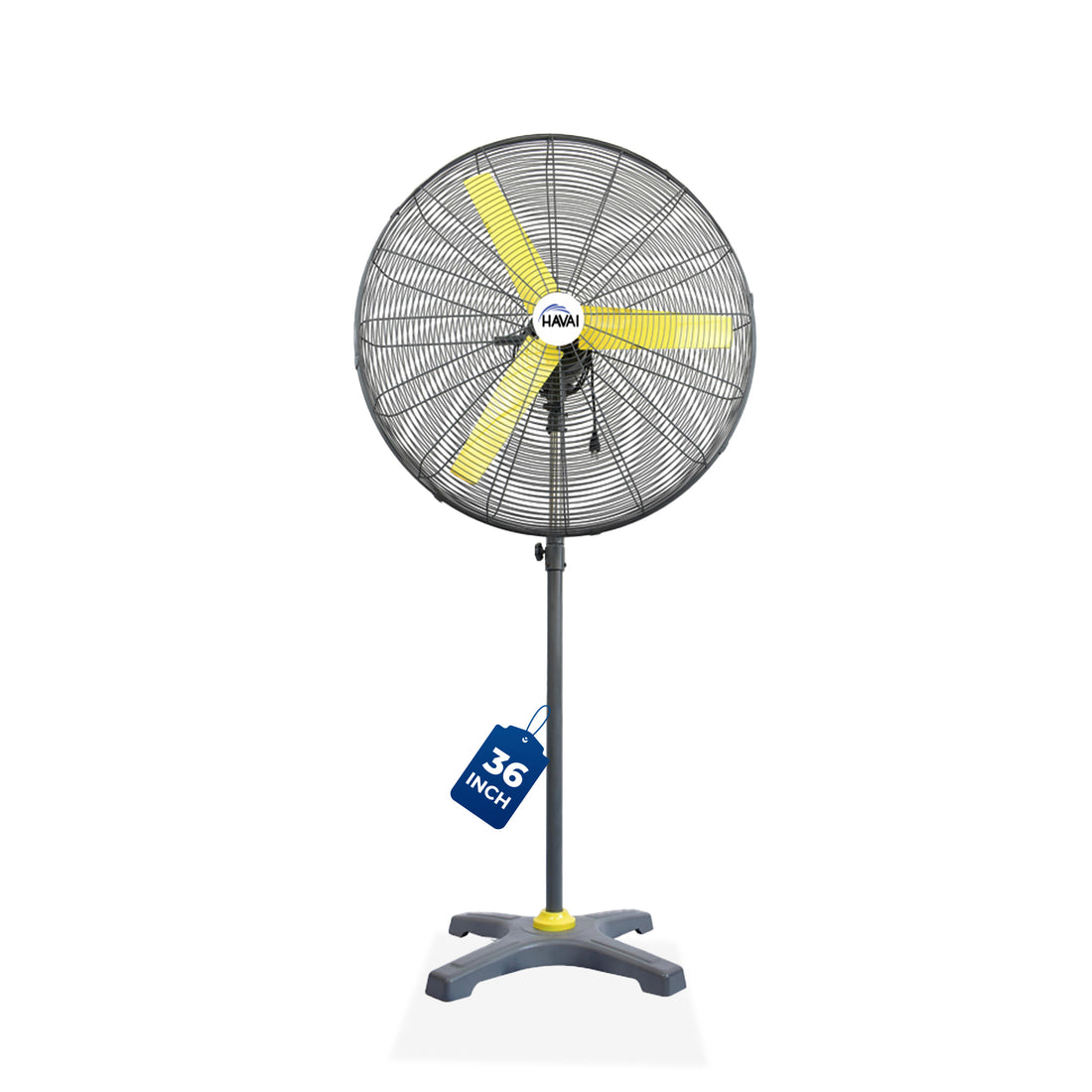 HAVAI BLDC Pedestal Fan 36 inch, 50% Savings on Electricity, High Velocity, Heavy Duty Metal for Industrial, Commercial and Residential Use, Assembly Included