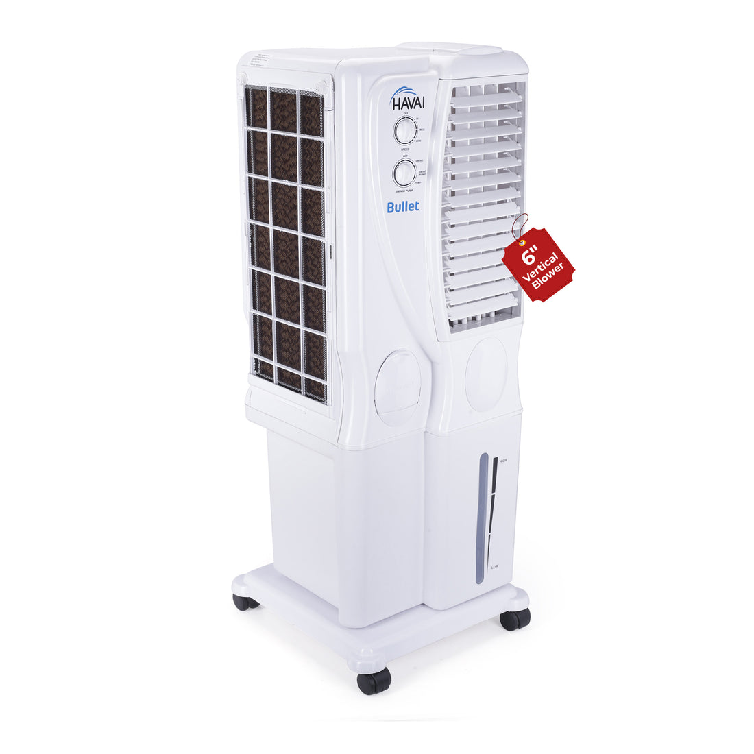 HAVAI Bullet Tower Air Cooler - 20 Liter, White