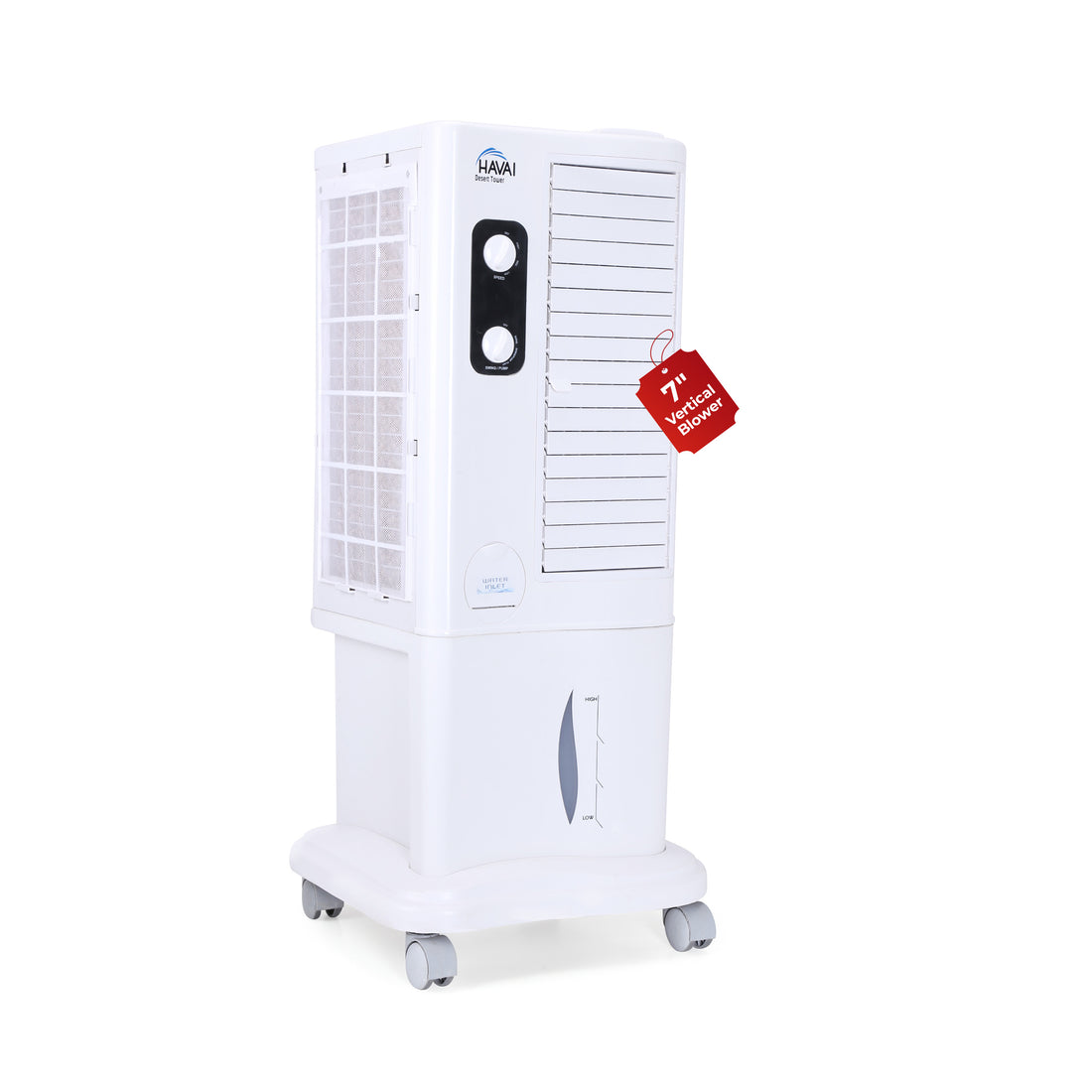 HAVAI Desert Tower Cooler with Blower, 22 L, White