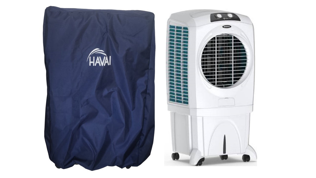 HAVAI Premium Cooler Cover for Symphony Windblast 95   Litre Desert Cooler Water Resistant.Cover Size(LXBXH) cm: 62x 51 x 112