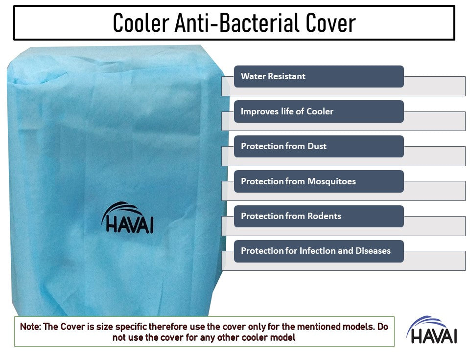 HAVAI Anti Bacterial Cover for Havells  Kalt  Personal Cooler Water Resistant.Cover Size(LXBXH) cm: 30 x 32.6 x 76.8