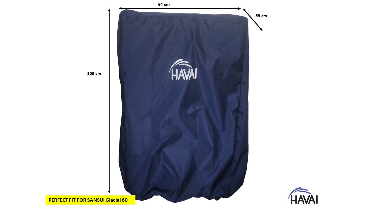 HAVAI Premium Cover for  Sansui Glacial 60 Litre Desert Cooler 100% Waterproof Cover Size(LXBXH) cm: 64 x 59 x 103