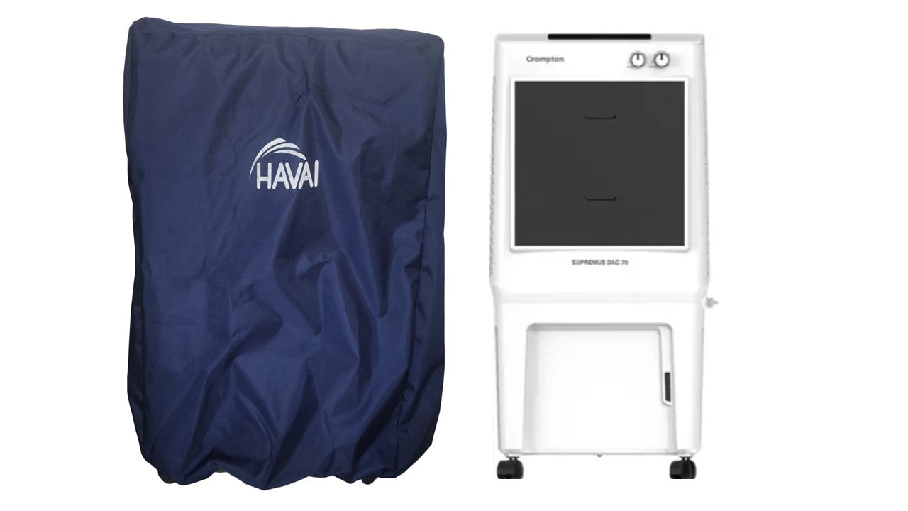 HAVAI Premium Cooler Cover for Crompton  SUPREMUS Dac 70Litre Desert  Cooler Water Resistant.Cover Size(LXBXH) cm: ‎60 X 43 X 115