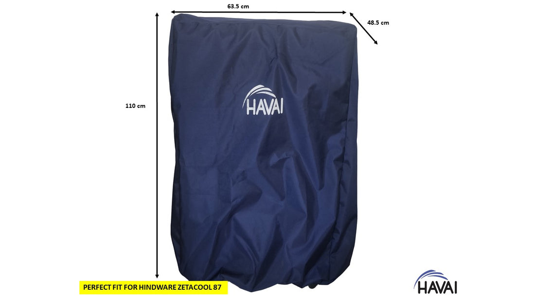 HAVAI Premium Cooler Cover for HINDWARE ZETACOOL 87 Litre Desert Cooler Water Resistant.Cover Size(LXBXH) cm: 63.5x48.5x110