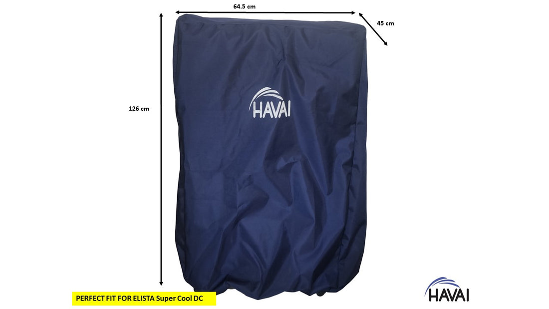 HAVAI Premium Cover for ELISTA Super Cool DC Desert Cooler 100% Waterproof Cover Size(LXBXH) cm: 64.5 x 45 x 126