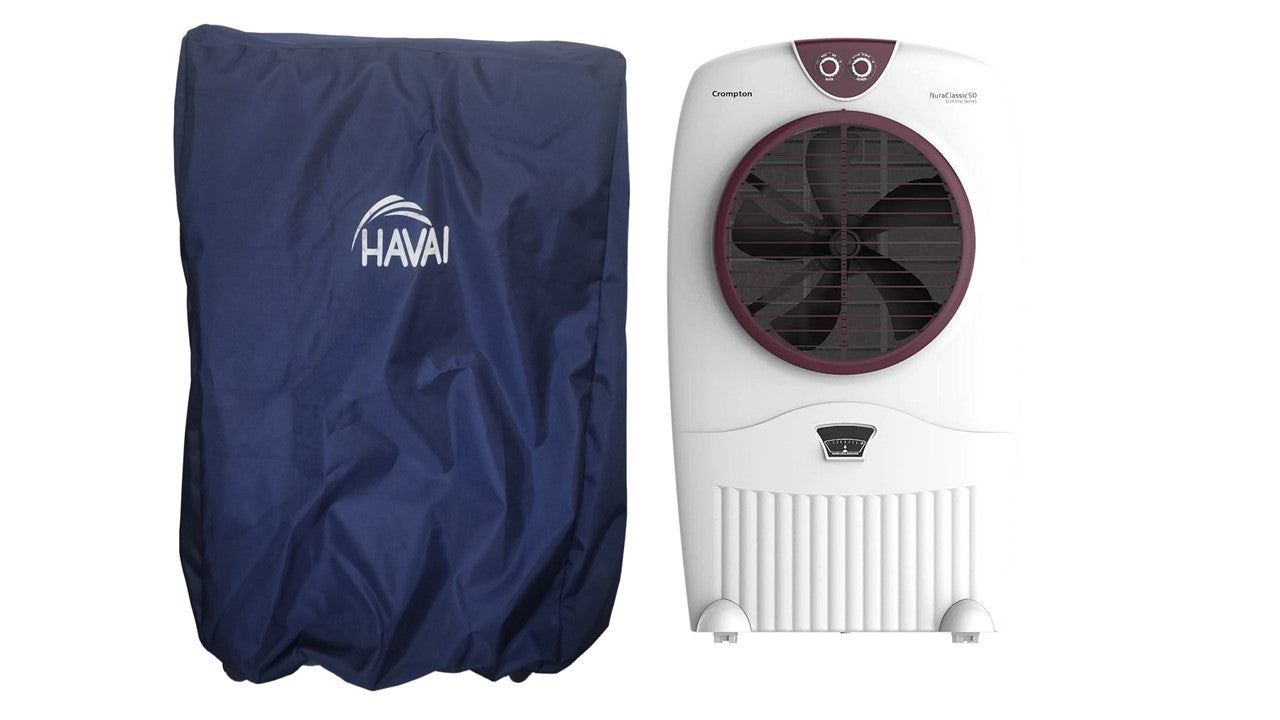 HAVAI Premium Cooler Cover for Crompton  Aura 50 Litre Desert  Cooler Water Resistant.Cover Size(LXBXH) cm: ‎65 x 38  x 109