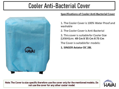 HAVAI Anti Bacterial Cover for Singer Aviator DC 28L Desert Cooler Water Resistant.Cover Size(LXBXH) cm: ‎49 x 55 x 73