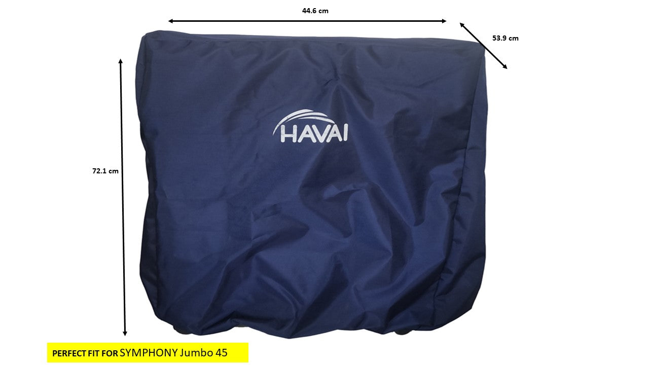 HAVAI Premium Cooler Cover for Symphony Jumbo 45 Litre Window Cooler Water Resistant.Cover Size(LXBXH) cm: 44.6 x 53.9 x 72.1