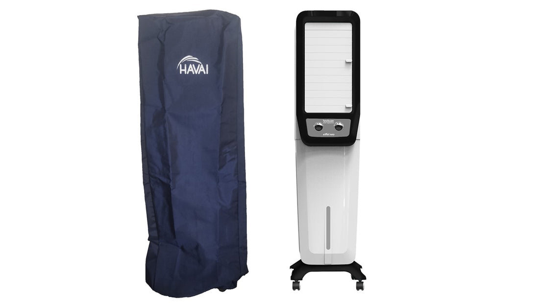 HAVAI Premium Cooler Cover for HINDWARE EIFFEL NEO 58 Litre Tower Cooler Water Resistant.Cover Size(LXBXH) cm: 39.5 X 39.5 X 136.5