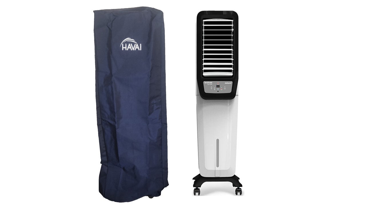 HAVAI Premium Cooler Cover for HINDWARE STATURA 58 Litre Tower Cooler Water Resistant.Cover Size(LXBXH) cm: 39.5x42.5x143