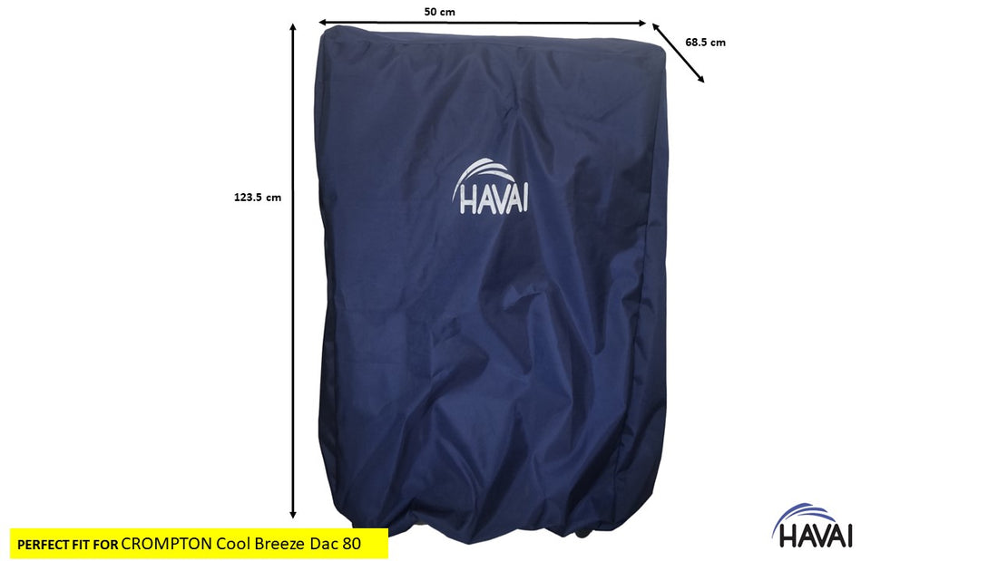 HAVAI Premium Cooler Cover for Crompton Cool Breeze Dac 80 Litre Desert Cooler Water Resistant.Cover Size(LXBXH) cm: ‎50 x 68.5 x 123.5
