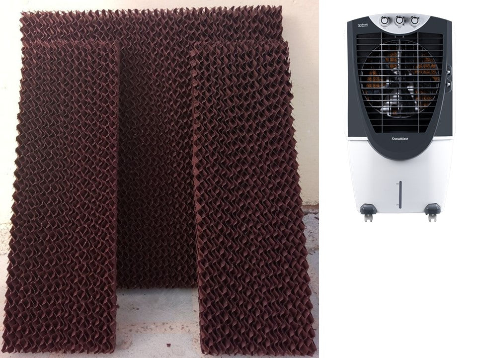 HAVAI Honeycomb Pad - Set of 3 - for HINDWARE SNOWBLAST 100 Litre Desert Cooler