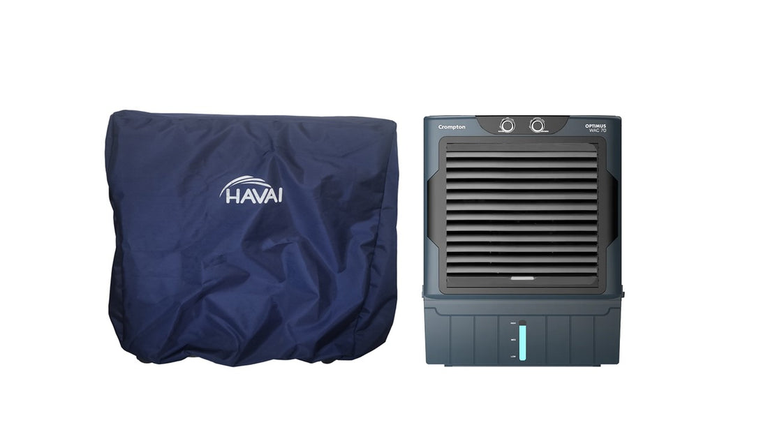 HAVAI Premium Cooler Cover for Crompton  Optimus WAC 70 Litre WIndow Cooler Water Resistant.Cover Size(LXBXH) cm: ‎70.5 x 47 x 123.5