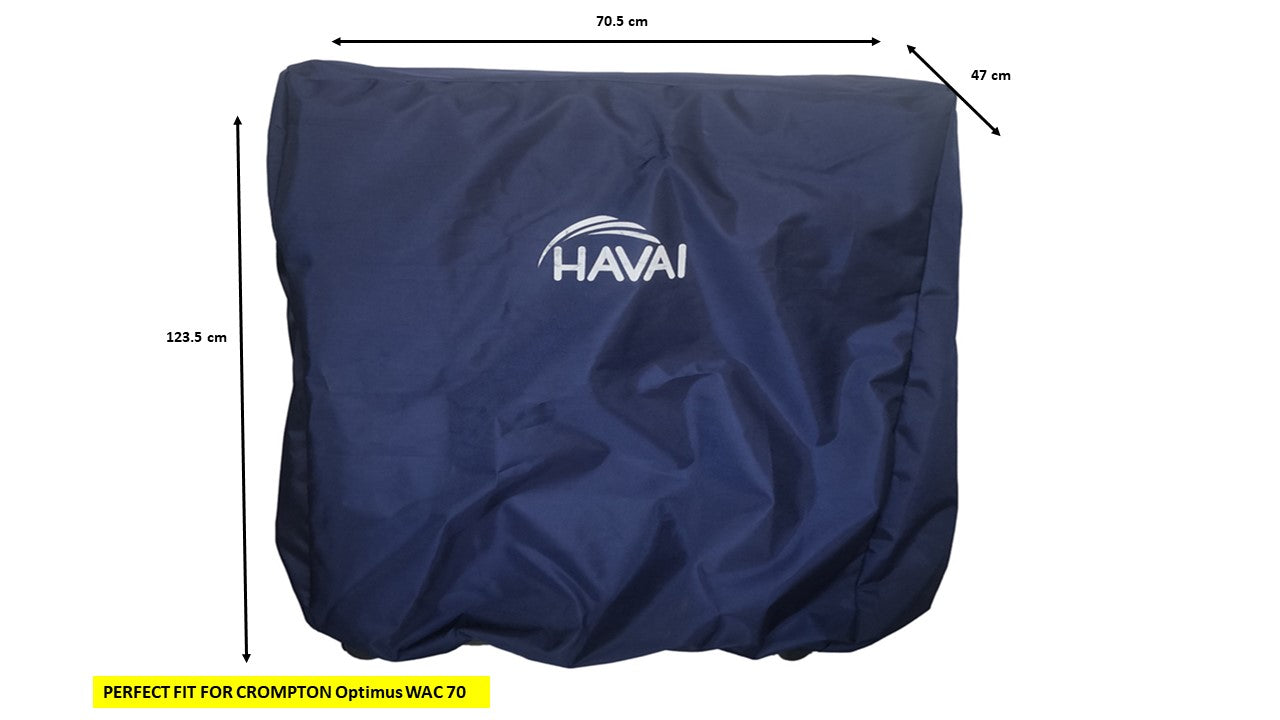 HAVAI Premium Cooler Cover for Crompton  Optimus WAC 70 Litre WIndow Cooler Water Resistant.Cover Size(LXBXH) cm: ‎70.5 x 47 x 123.5