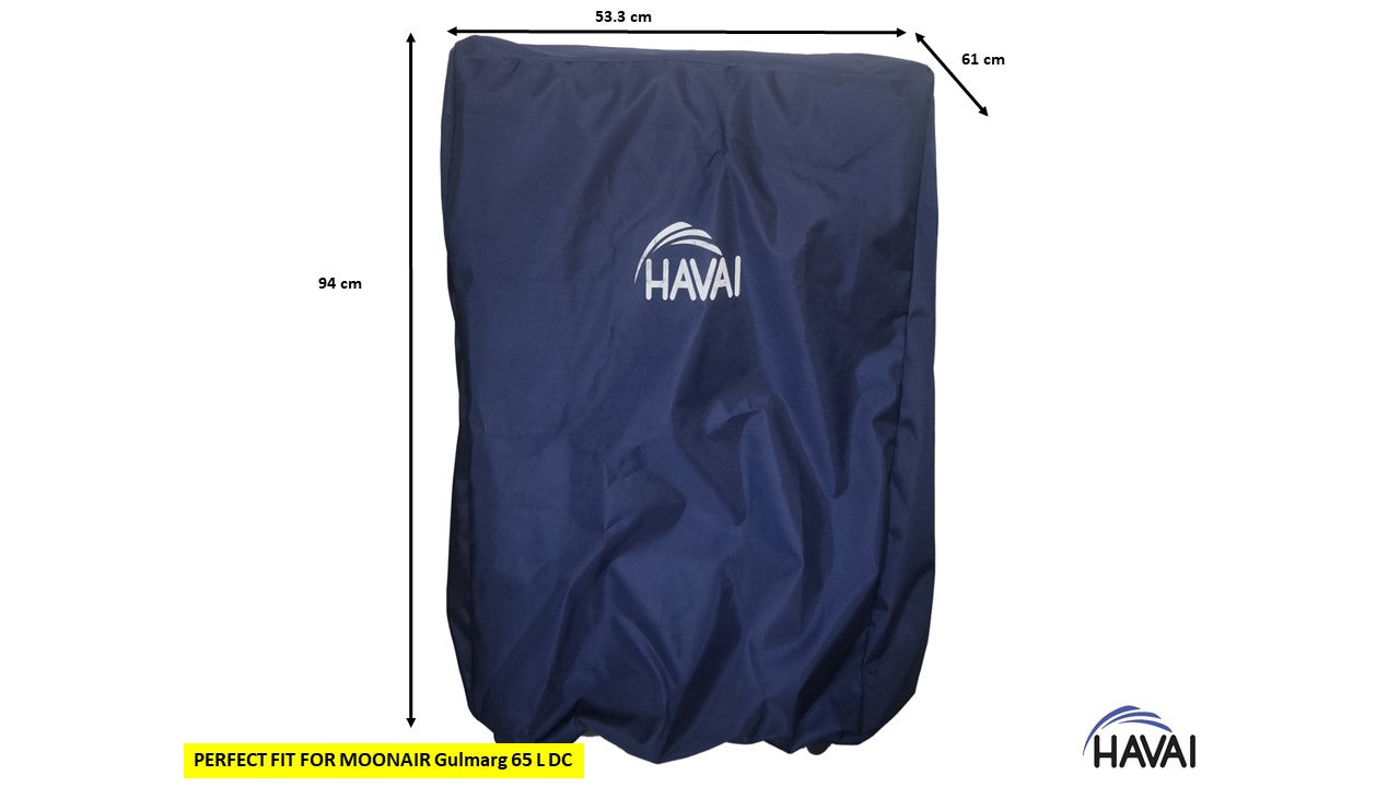 HAVAI Premium Cover for MOONAIR Gulmarg 65 L  Desert Cooler 100% Waterproof Cover Size(LXBXH) cm: 53.3 x 61 x 94