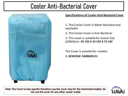 HAVAI Anti Bacterial Cover for Kenstar FARRATA 51 Litre Desert Cooler Water Resistant.Cover Size(LXBXH) cm:‎45 x 54 x 75