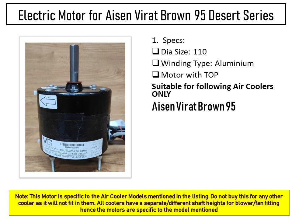 Main/Electric Motor - For Aisen Virat Brown 95L  Desert Cooler