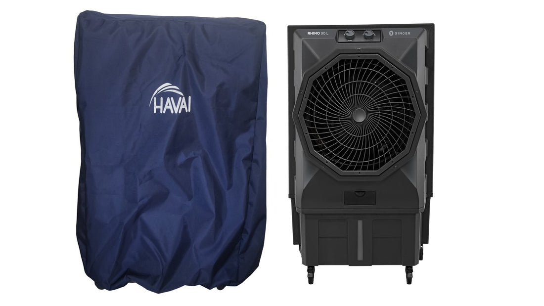 HAVAI Premium Cover for SINGER Rhino  90 Litre Desert Cooler 100% Waterproof Cover Size(LXBXH) cm:  87 x 67x 135