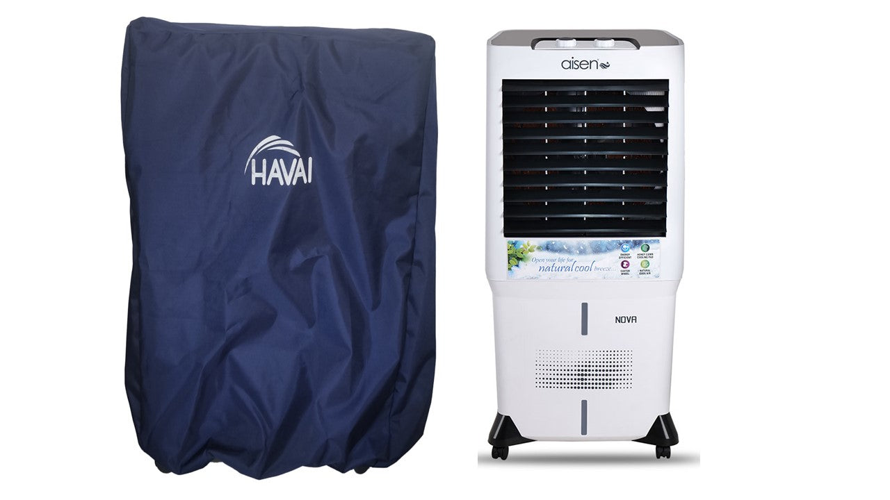 HAVAI Premium Cover for AISEN Nova 90ltr  Desert Cooler 100% Waterproof Cover Size(LXBXH) cm: 41 x 61 x 110