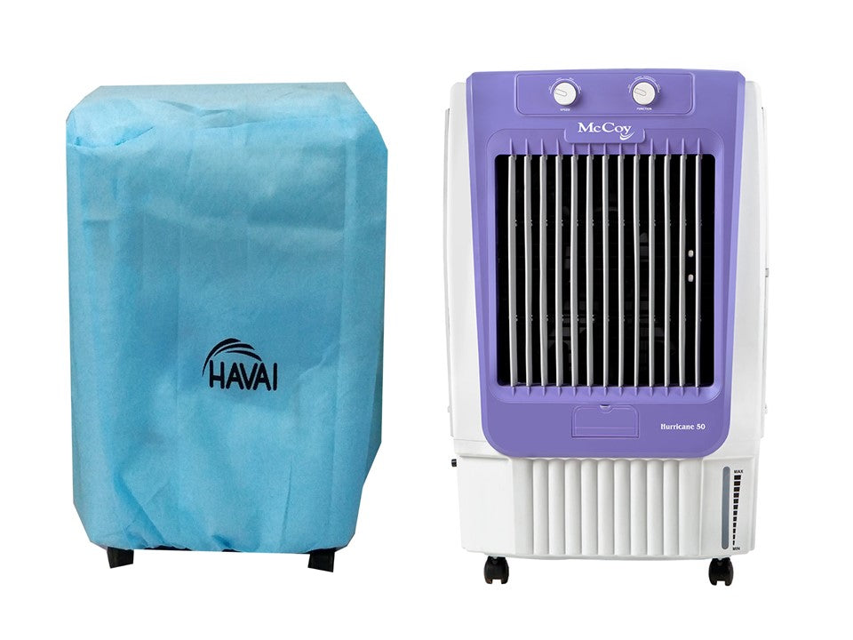 HAVAI Anti Bacterial Cover for McCoy Hurricane 50 Litre Desert Cooler Water Resistant.Cover Size(LXBXH) cm: 50 x 50  x 105