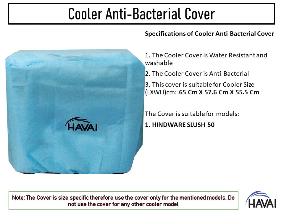 HAVAI Anti Bacterial Cover for Hindware SLUSH 50 Litre Window Cooler Water Resistant.Cover Size(LXBXH) cm: 65x57.6x55.5