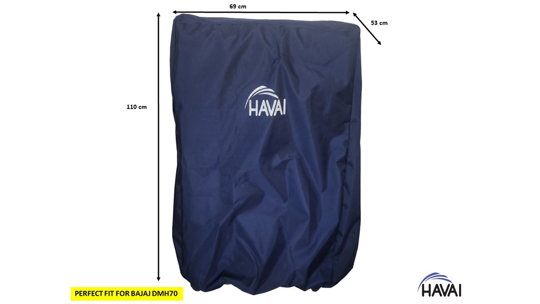 HAVAI Premium Cover for  BAJAJ DMH70 Litre Desert  Cooler 100% Waterproof Cover Size(LXBXH) cm:69 x 53 x 110