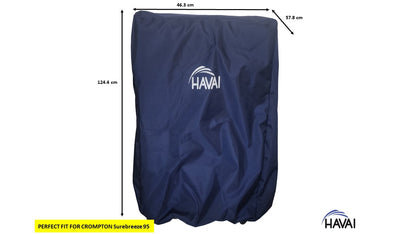 HAVAI Premium Cooler Cover for Crompton Surebreeze 95 Litre Desert  Cooler Water Resistant.Cover Size(LXBXH) cm: ‎46.3x 57.8 x 124.4