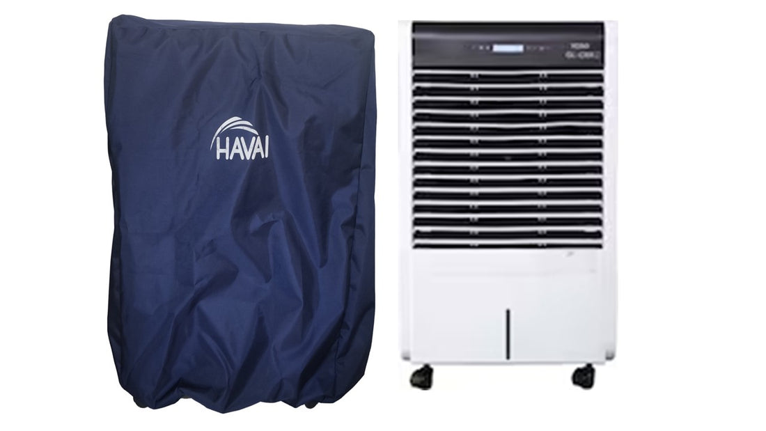 HAVAI Premium Cover for  VEGO  Glacier 72 Ltr  Desert  Cooler 100% Waterproof Cover Size(LXBXH) cm: 52.5 x 61.5 x 105
