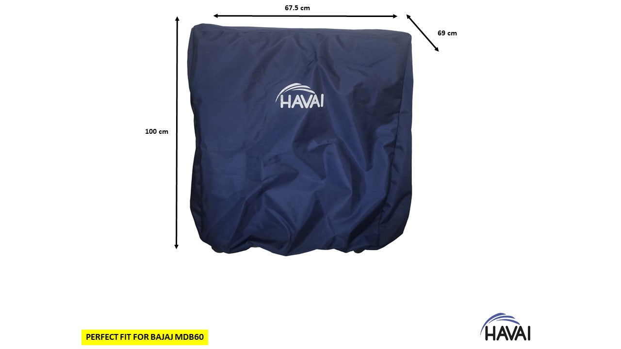 HAVAI Premium Cover for  BAJAJ MDB60 Litre Window  Cooler 100% Waterproof Cover Size(LXBXH) cm: 67.5 x 69 x 100