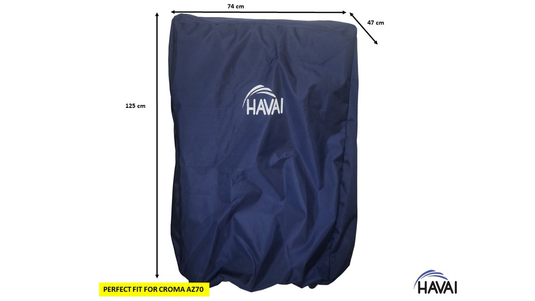 HAVAI Premium Cooler Cover for CROMA AZ70Litre Desert Cooler Water Resistant.Cover Size(LXBXH) cm:  74 x 47 x 125