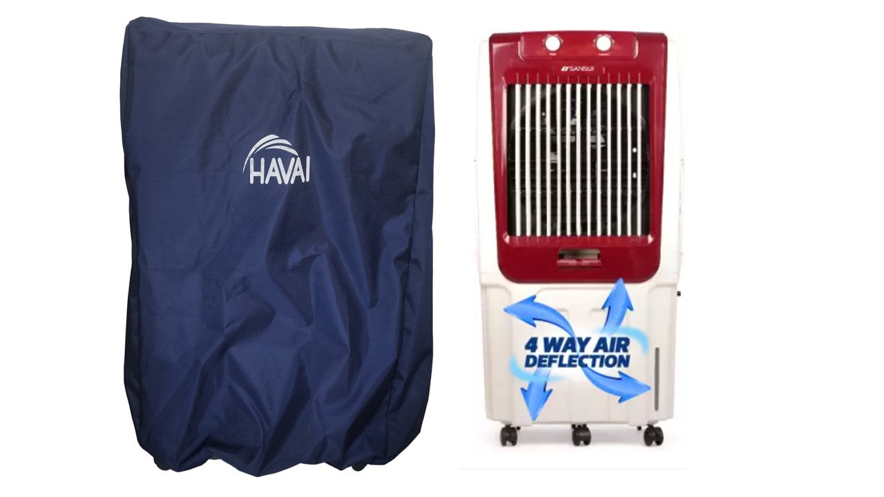 HAVAI Premium Cover for  Sansui Desert 105Litre Desert Cooler 100% Waterproof Cover Size(LXBXH) cm: 48.5 x 65 x 135