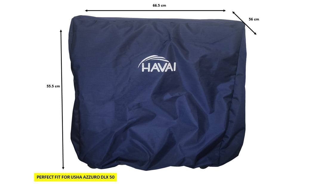 HAVAI Premium Cooler Cover for USHA AZZURO DLX 50 Litre WIndow Cooler Water Resistant.Cover Size(LXBXH) cm: 66.5  x 56  X 55.5