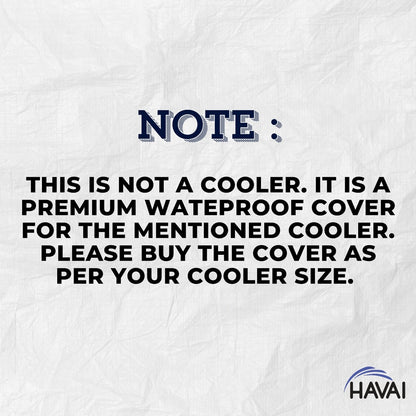 HAVAI Premium Cooler Cover for Crompton  Optimus WAC 70 Litre WIndow Cooler Water Resistant.Cover Size(LXBXH) cm: ‎70.5 x 47 x 123.5