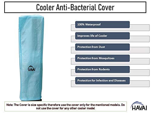 HAVAI Anti Bacterial Cover for Orient Arista 54 Litre Tower Cooler Water Resistant.Cover Size(LXBXH) cm: 40.4 X 41.4 X 139.5