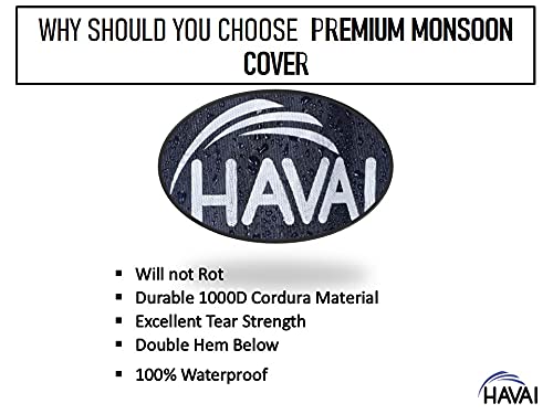 HAVAI Premium Cover for Crompton Ozone 88 Litre Desert Cooler 100% Waterproof Cover Size(LXBXH) cm: 61 X 41 X 121