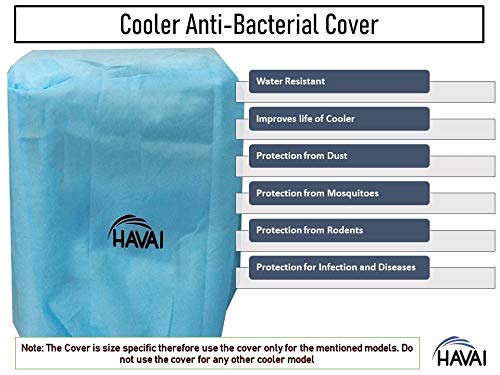 HAVAI Anti Bacterial Cover for Symphony Touch 35 Litre Personal Cooler Water Resistant.Cover Size(LXBXH) cm: 48 X 36 X 81.3