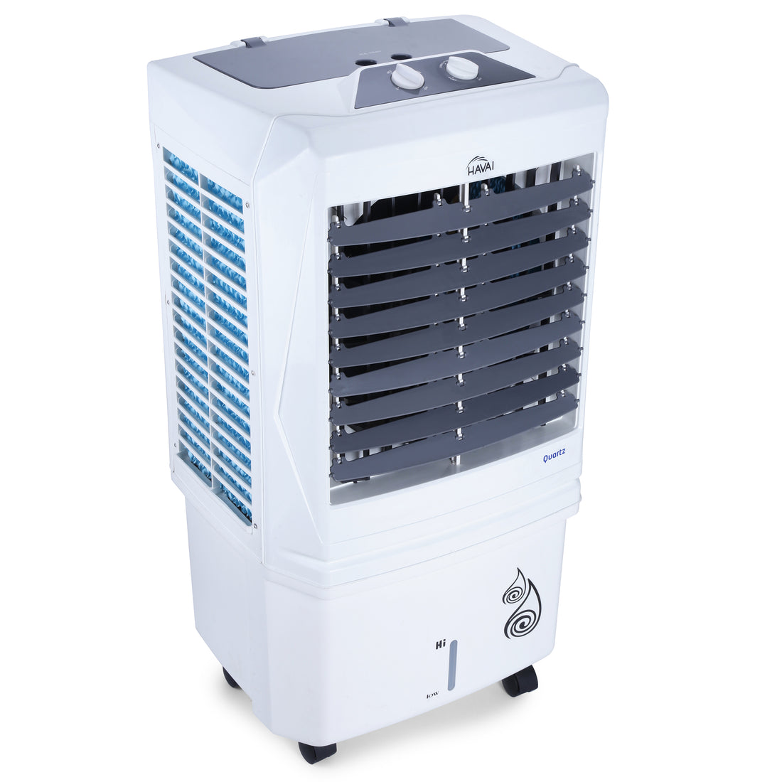 HAVAI Quartz Desert Cooler with Three Side Dense Honeycomb - 60 L, 16 Inch Blade,White