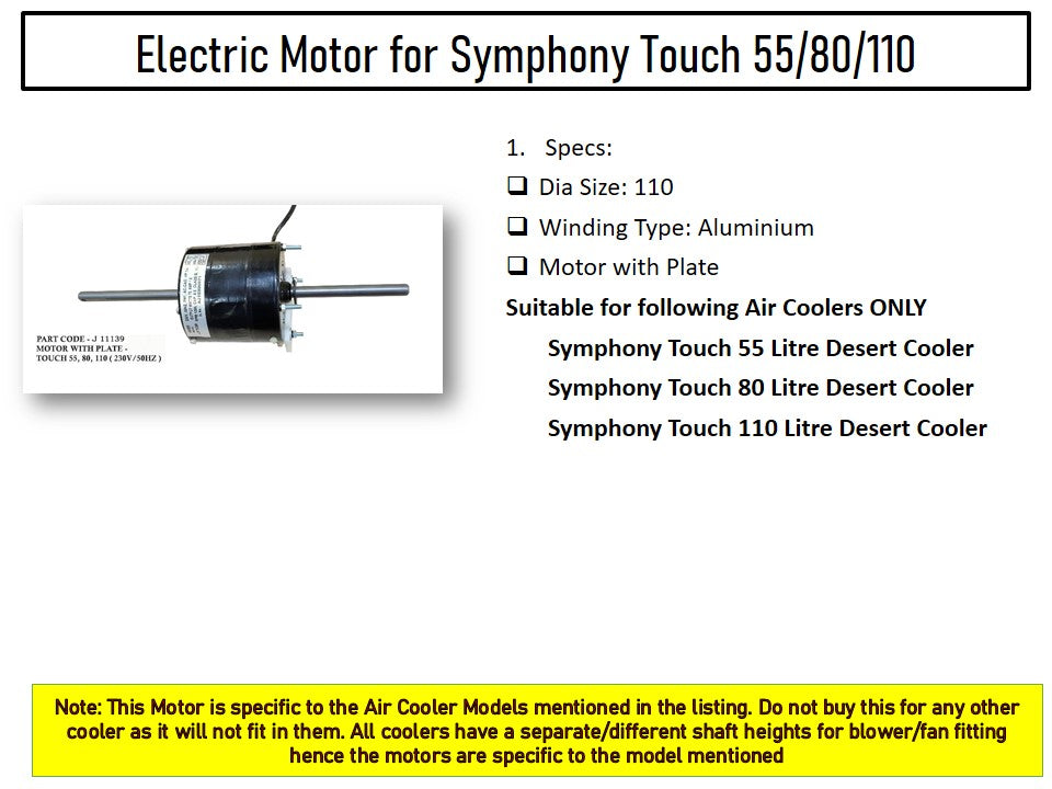 Symphony cooler 2024 touch 55