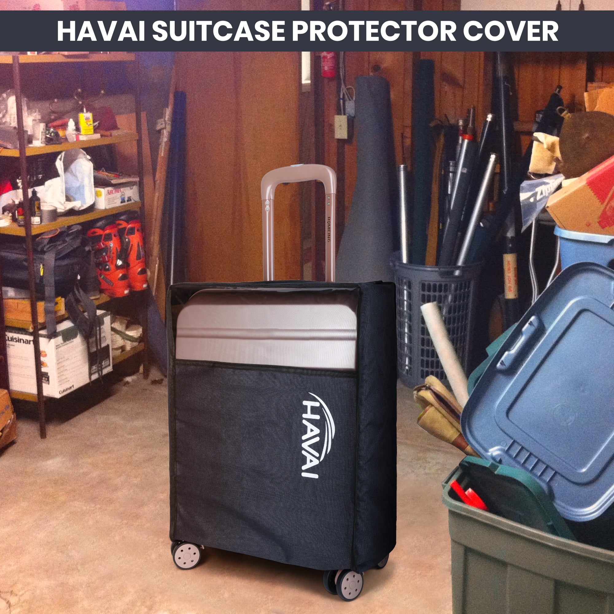 Suitcase storage clearance covers